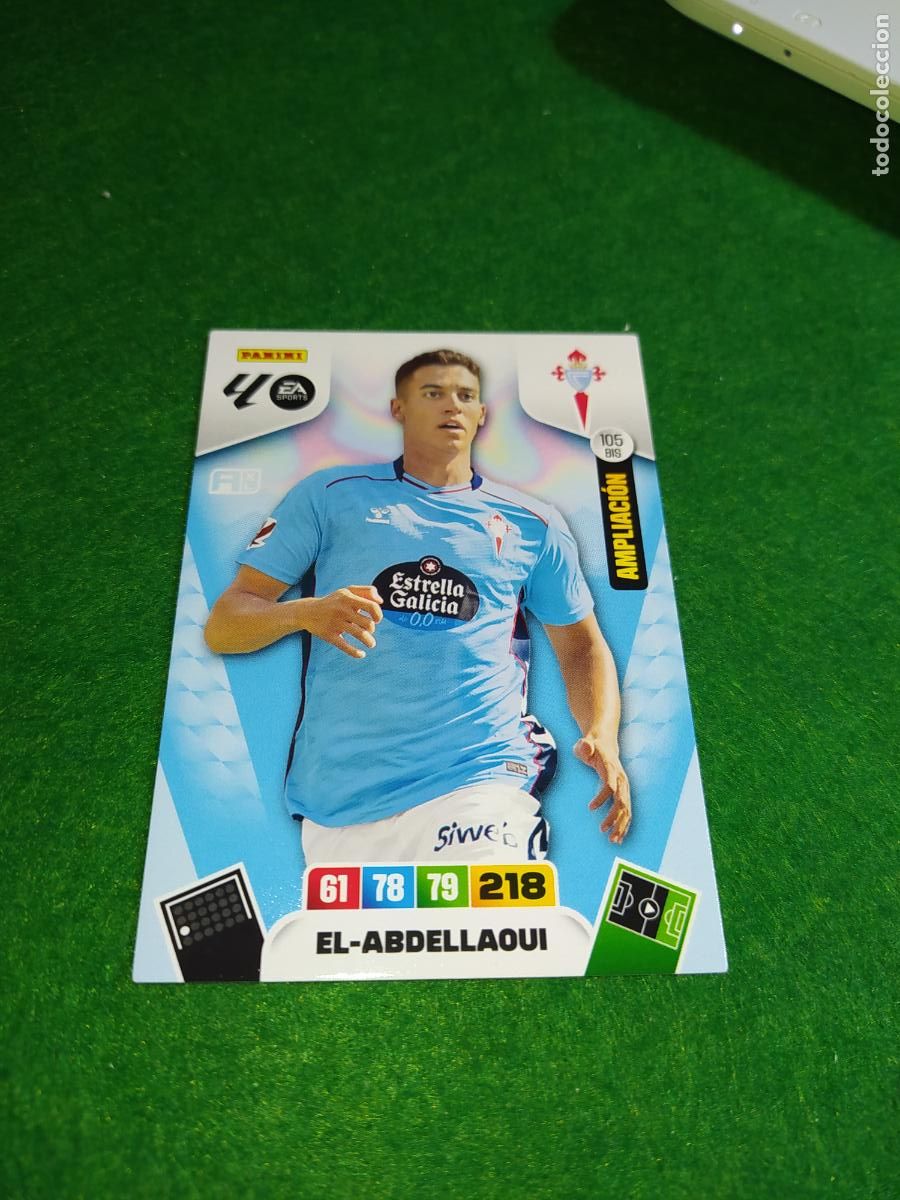 Cromos de F&uacute;tbol: adrenalyn xl 2025 2026 codigo sin activar AMPLIACION n&ordm; 105 BIS EL-ABDELLAOUI CELTA DE VIGO