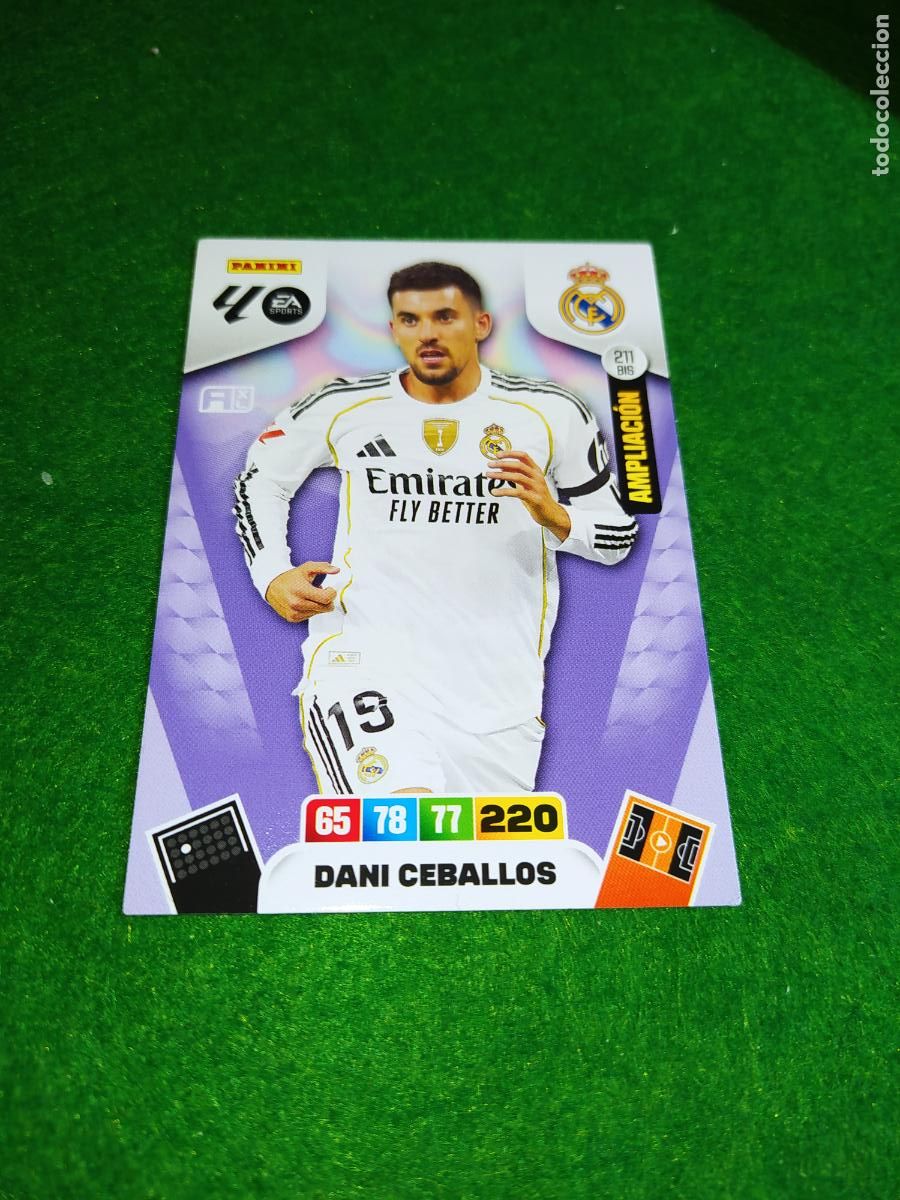 Cromos de F&uacute;tbol: adrenalyn xl 2025 2026 codigo sin activar AMPLIACION n&ordm; 211 BIS DANI CEBALLOS - REAL MADRID