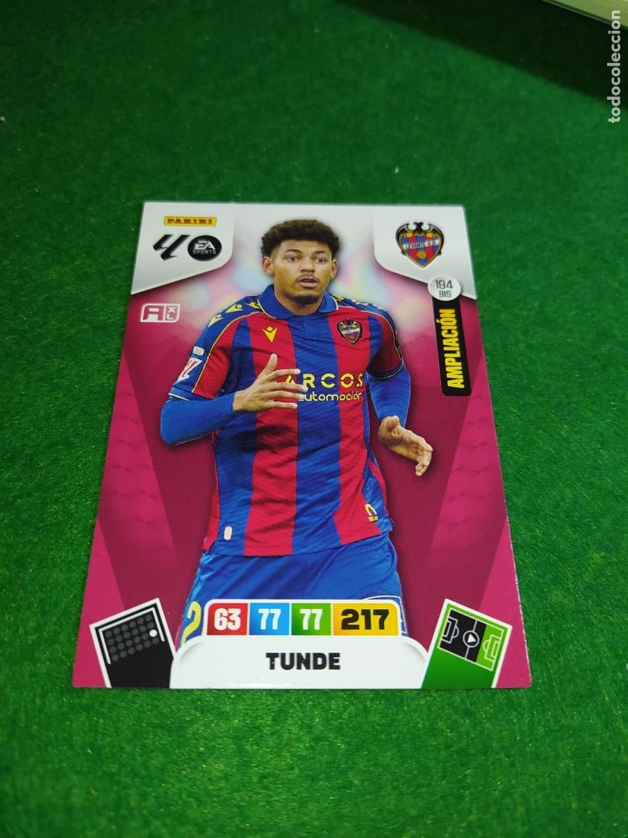Cromos de F&uacute;tbol: adrenalyn xl 2025 2026 codigo sin activar AMPLIACION n&ordm; 194 BIS TUNDE - LEVANTE
