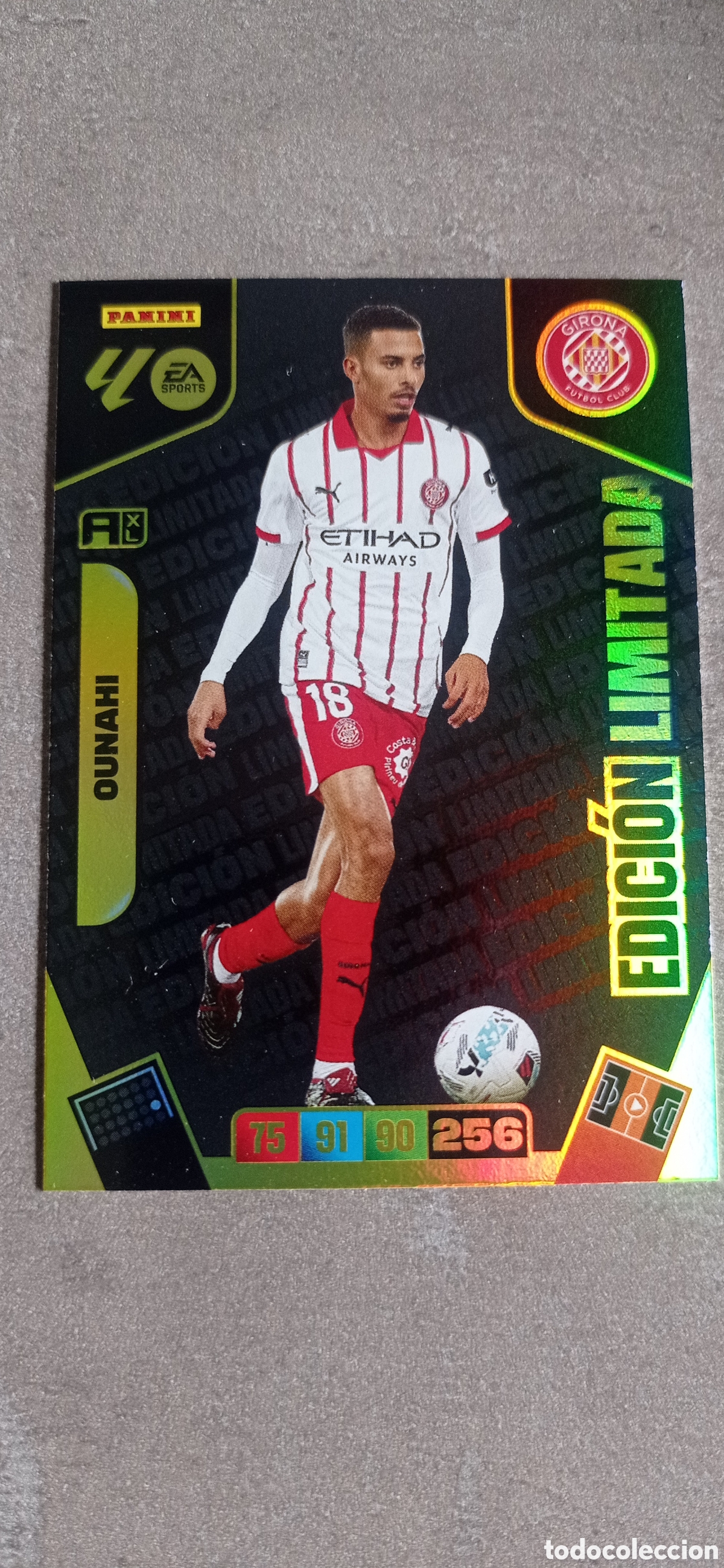 Cromos de F&uacute;tbol: OUNAHI GIRONA FC EDICI&Oacute;N LIMITADA ADRENALYN 2025 2026