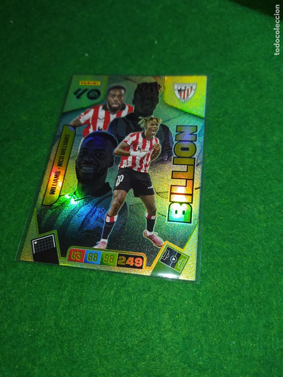 Cromos de F&uacute;tbol: adrenalyn xl 2025 2026 codigo sin activar BILLION WILLIAMS - NICO WILLIAMS - ATHLETIC CLUB