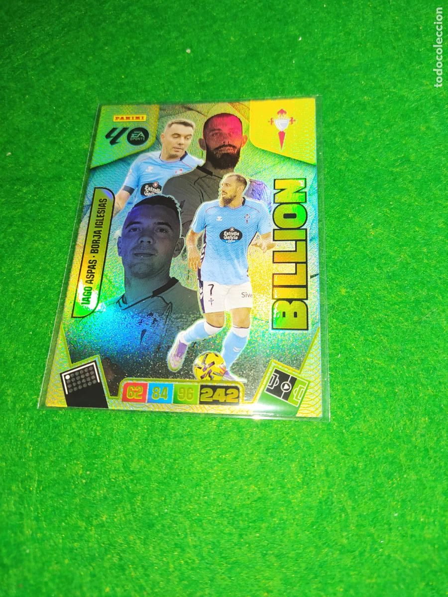 Cromos de F&uacute;tbol: adrenalyn xl 2025 2026 codigo sin activar BILLION IAGO ASPAS - BORJA IGLESIAS - CELTA DE VIGO