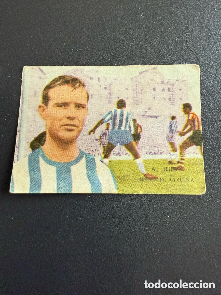 Cromos de F&uacute;tbol: FHER 62 63. A.RUIZ ( Deportivo de La Coru&ntilde;a). Muy raro