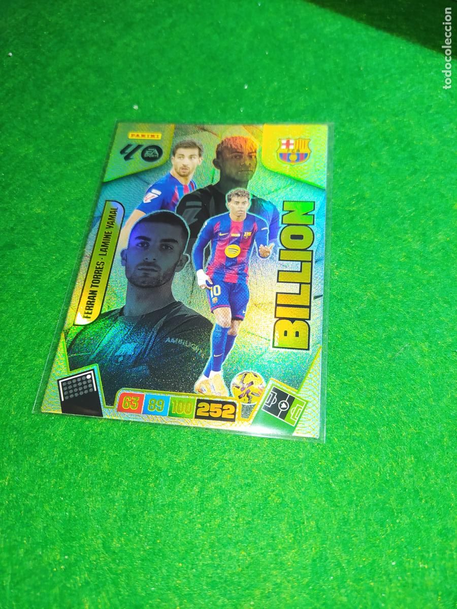 Cromos de F&uacute;tbol: adrenalyn xl 2025 2026 codigo sin activar BILLION FERRAN TORRES - LAMINE YAMAL - FC BARCELONA