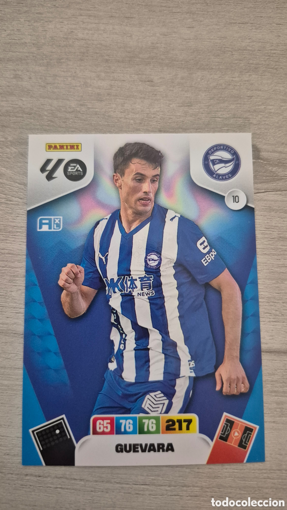 Cromos de Futebol: N&deg;10 Alaves Guevara Adrenalyn 25/26