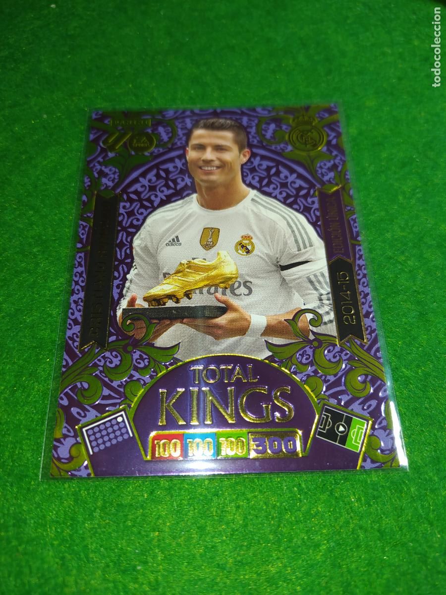 Cromos de F&uacute;tbol: adrenalyn xl 2025 2026 codigo sin activar TOTAL KING - EDICION UNICA - CRISTIANO RONALDO - 2014/15