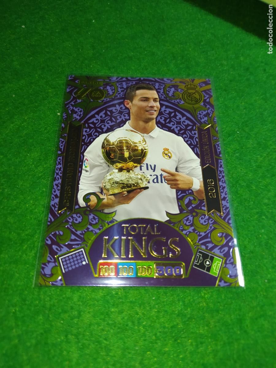 Cromos de F&uacute;tbol: adrenalyn xl 2025 2026 codigo sin activar TOTAL KING - EDICION UNICA - CRISTIANO RONALDO - 2016