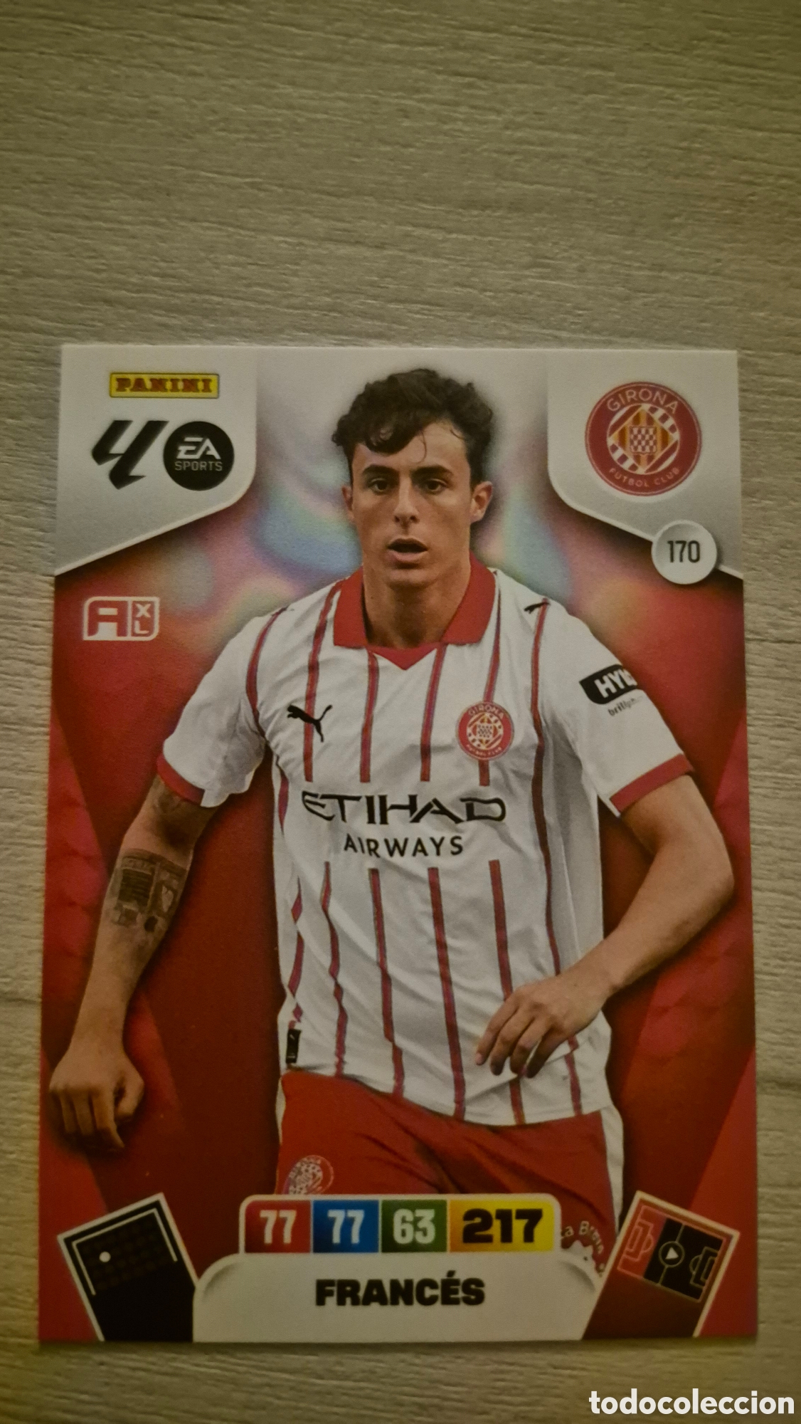 Fu&szlig;ball-Sticker: N&deg;170 Girona Franc&eacute;s Adrenalyn 25/26