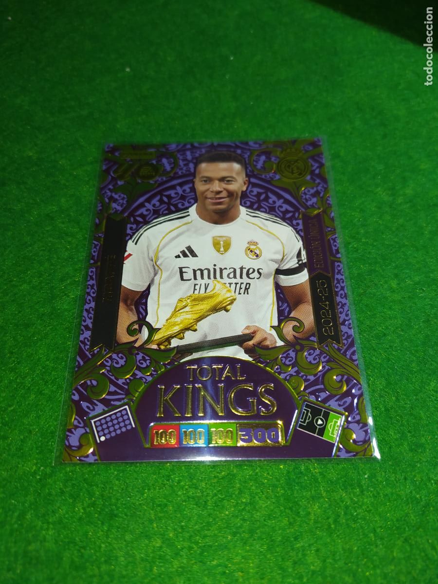 Fu&szlig;ball-Sticker: adrenalyn xl 2025 2026 TOTAL KING - EDICION UNICA - MBAPPE - REAL MADRID - 2024/25
