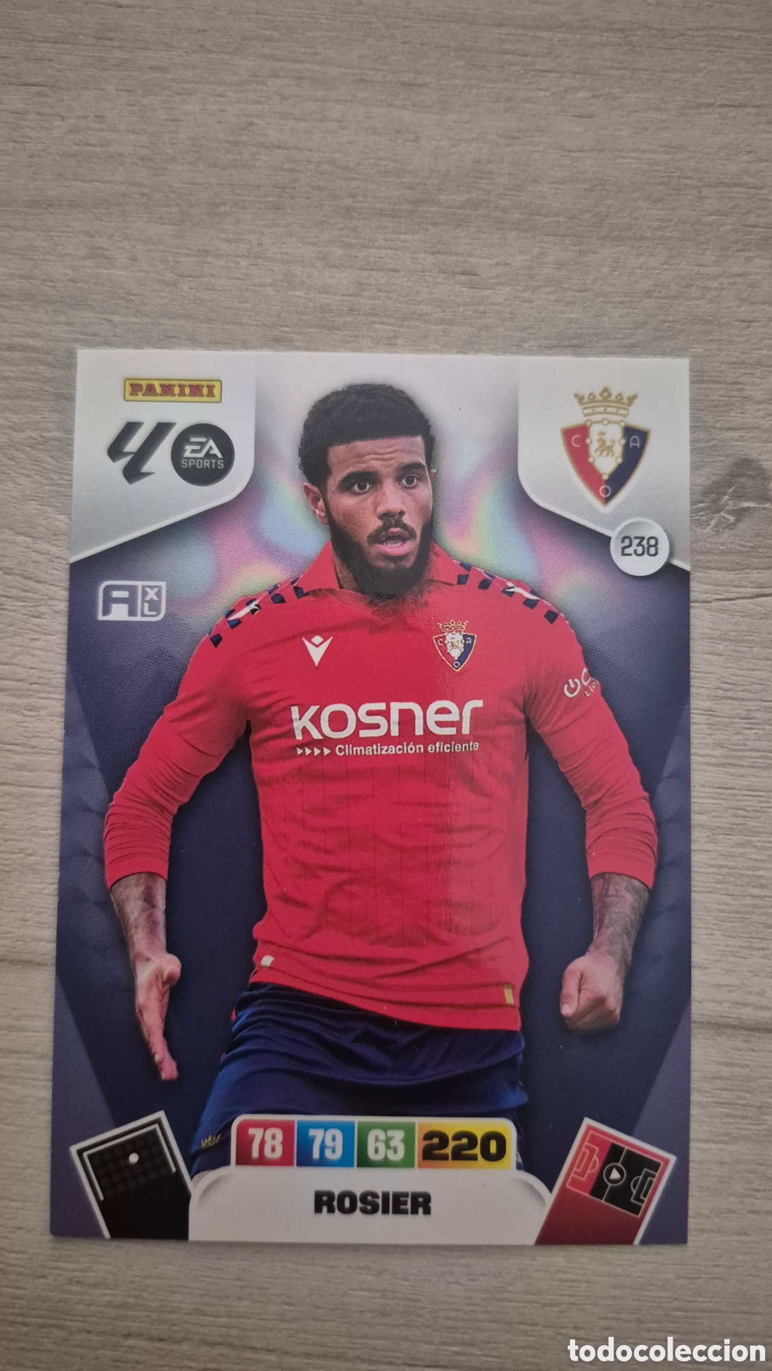 Cromos de F&uacute;tbol: N&deg;238 Osasuna Rosier Adrenalyn 25/26