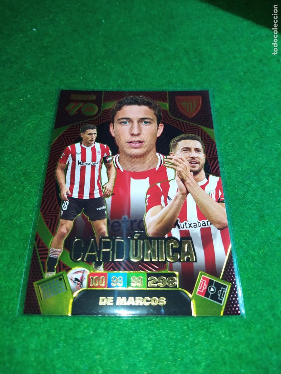 Cromos de F&uacute;tbol: adrenalyn xl 2025 2026 CARD UNICA - DE MARCOS - ATHLETIC CLUB