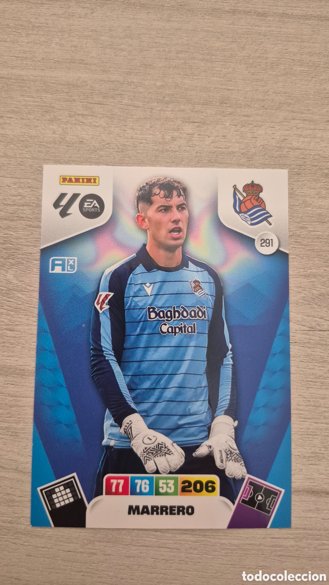 Cromos de F&uacute;tbol: N&deg;291 Real Sociedad Marrero Adrenalyn 25/26