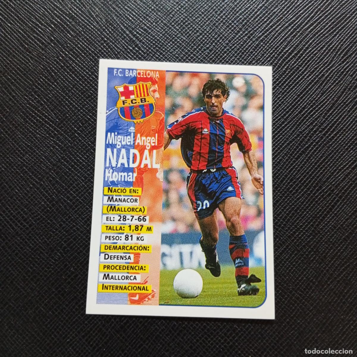 Cromos de F&uacute;tbol: 13 NADAL BARCELONA PANINI 1998 1999 CROMO FUTBOL LIGA 98 99 - SIN PEGAR - A111 PG532 B