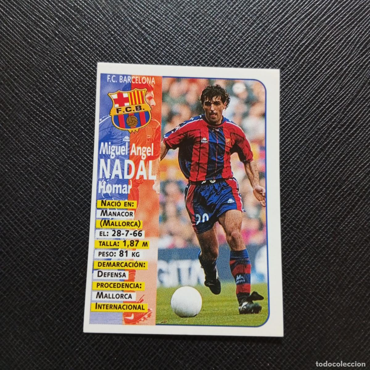 Cartes &agrave; collectionner de Football: 13 NADAL BARCELONA PANINI 1998 1999 CROMO FUTBOL LIGA 98 99 - SIN PEGAR - A111 PG523