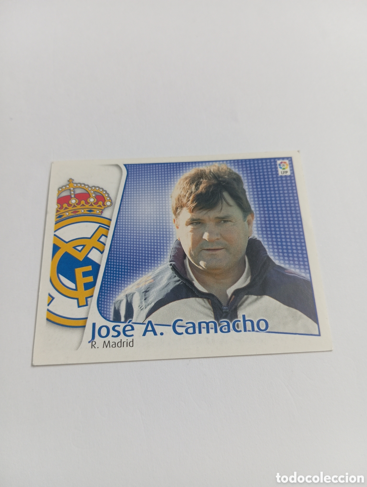 Cromos de F&uacute;tbol: ENTRENADOR CAMACHO BAJA Real Madrid LIGA ESTE 2004 2005 PANINI 04 05
