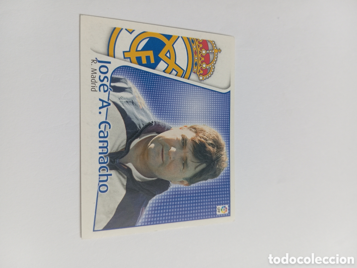 Cromos de F&uacute;tbol: ENTRENADOR CAMACHO BAJA Real Madrid LIGA ESTE 2004 2005 PANINI 04 05