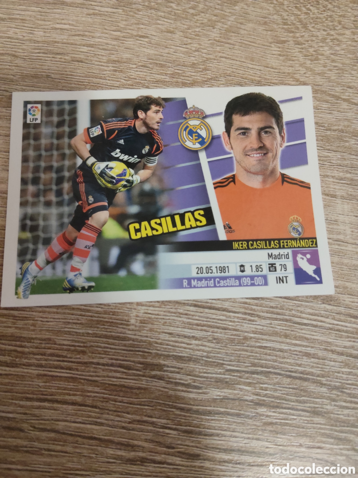 Fu&szlig;ball-Sticker: Casillas Real Madrid liga 2013 2014 13 14 ediciones este