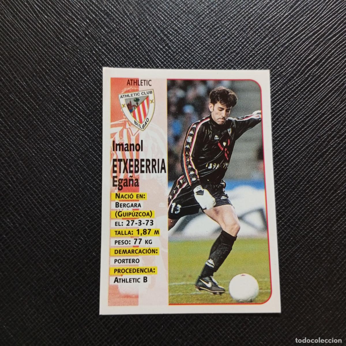 Cromos de F&uacute;tbol: 29 ETXEBERRIA BILBAO PANINI 1998 1999 CROMO FUTBOL LIGA 98 99 - SIN PEGAR - A146 PG73