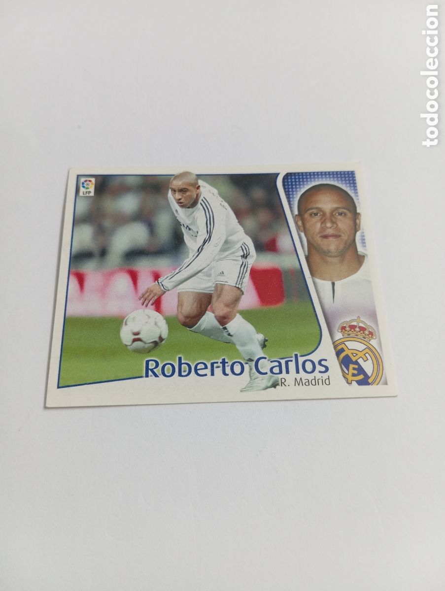 Figurine di Calcio: ROBERTO CARLOS Real Madrid LIGA ESTE 2004 2005 PANINI 04 05