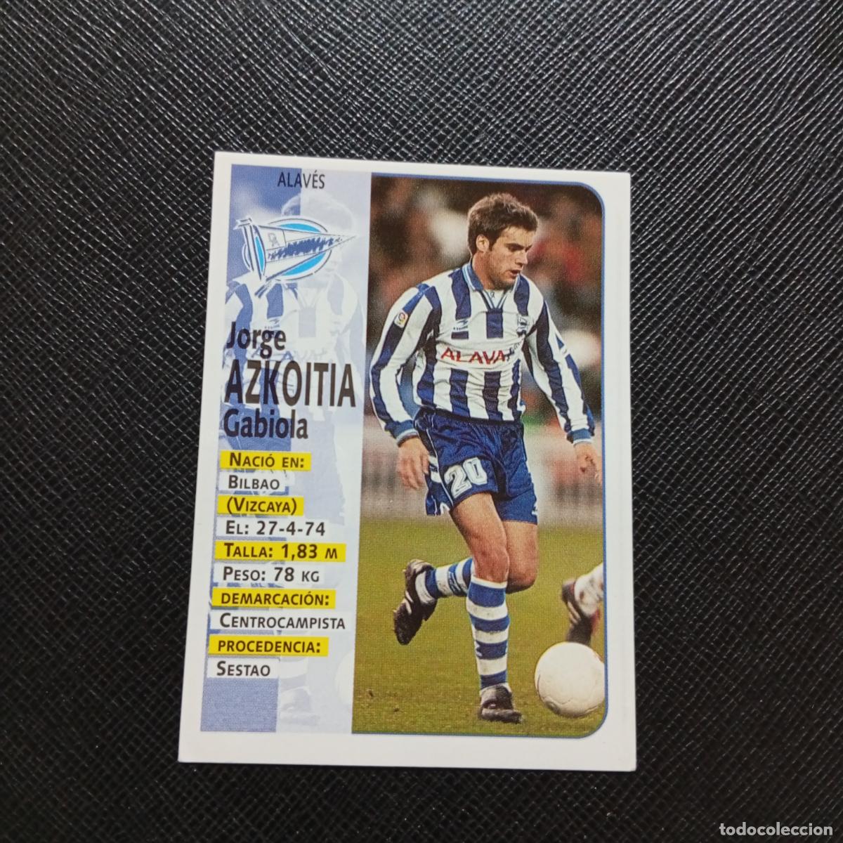 Figurine di Calcio: 325 AZKOITIA ALAVES PANINI 1998 1999 CROMO FUTBOL LIGA 98 99 - SIN PEGAR - A146 PG82 B