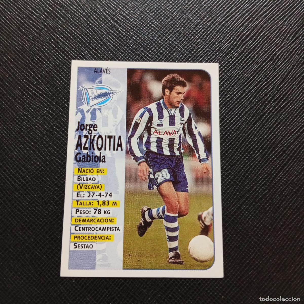 Cromos de F&uacute;tbol: 325 AZKOITIA ALAVES PANINI 1998 1999 CROMO FUTBOL LIGA 98 99 - SIN PEGAR - A146 PG100