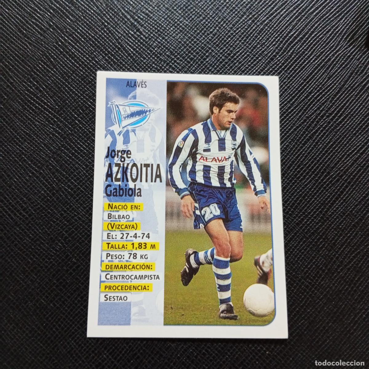 Cromos de F&uacute;tbol: 325 AZKOITIA ALAVES PANINI 1998 1999 CROMO FUTBOL LIGA 98 99 - SIN PEGAR - A146 PG100 B