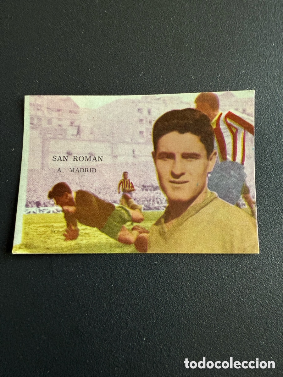 Cromos de F&uacute;tbol: FHER 62 63. SAN ROM&Aacute;N ( At Madrid). Nunca pegado. Muy dif&iacute;cil