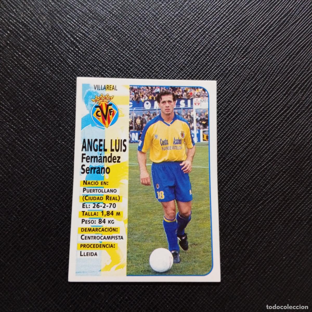 Cromos de F&uacute;tbol: 378 ANGEL LUIS VILLARREAL PANINI 1998 1999 CROMO FUTBOL LIGA 98 99 - SIN PEGAR - A146 PG118