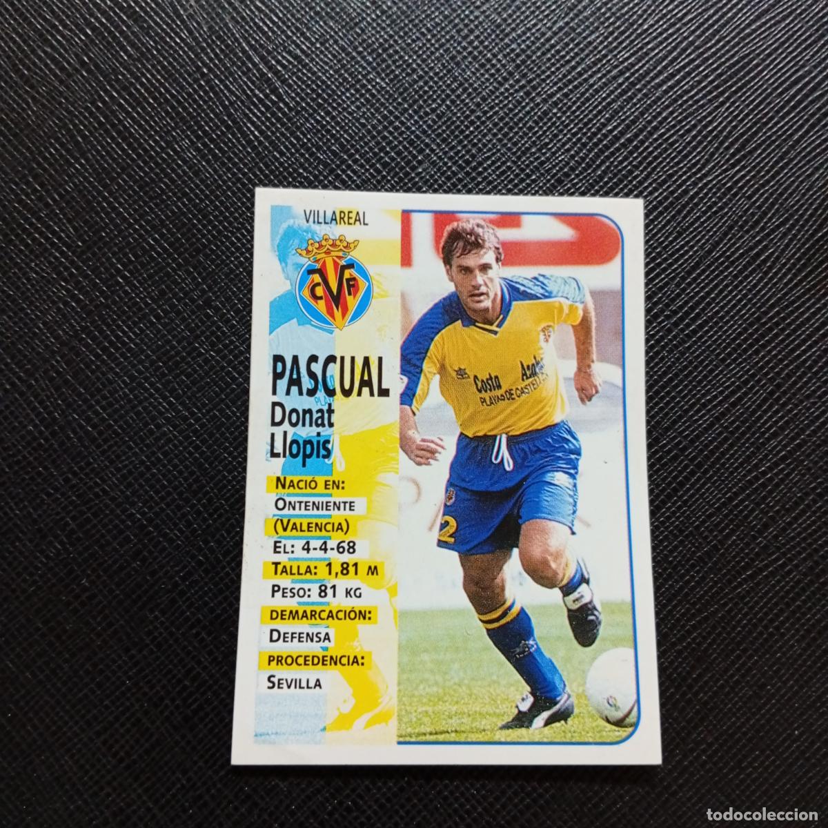 Cromos de F&uacute;tbol: 373 PASCUAL VILLARREAL PANINI 1998 1999 CROMO FUTBOL LIGA 98 99 - SIN PEGAR - A146 PG136