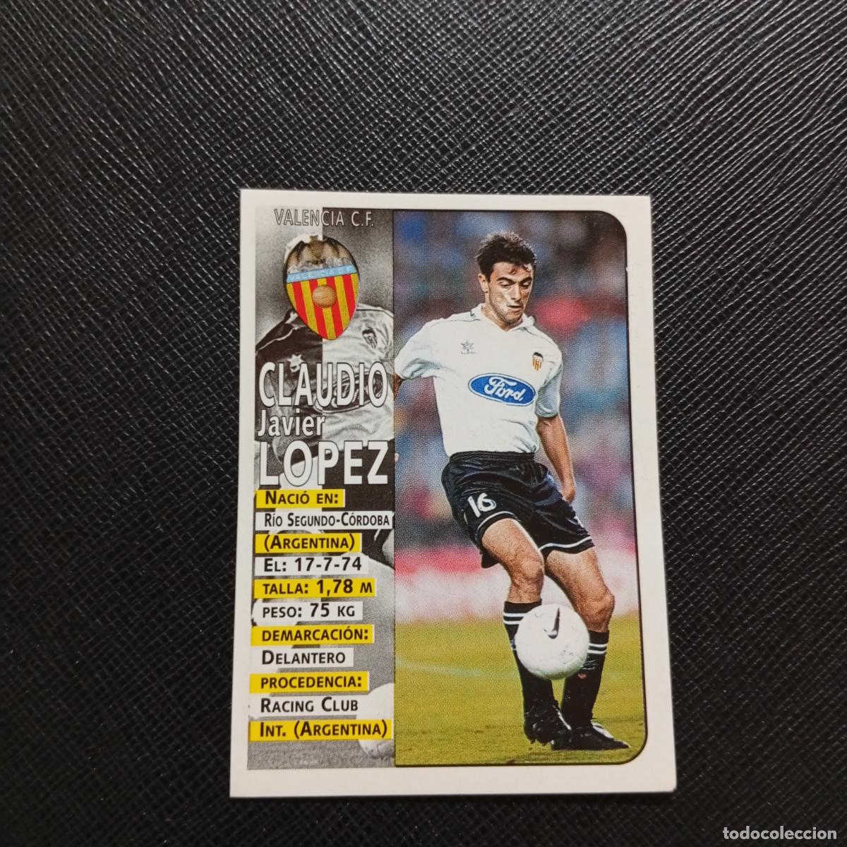Cromos de F&uacute;tbol: 177 CLAUDIO LOPEZ VALENCIA PANINI 1998 1999 CROMO FUTBOL LIGA 98 99 - SIN PEGAR - A146 PG118