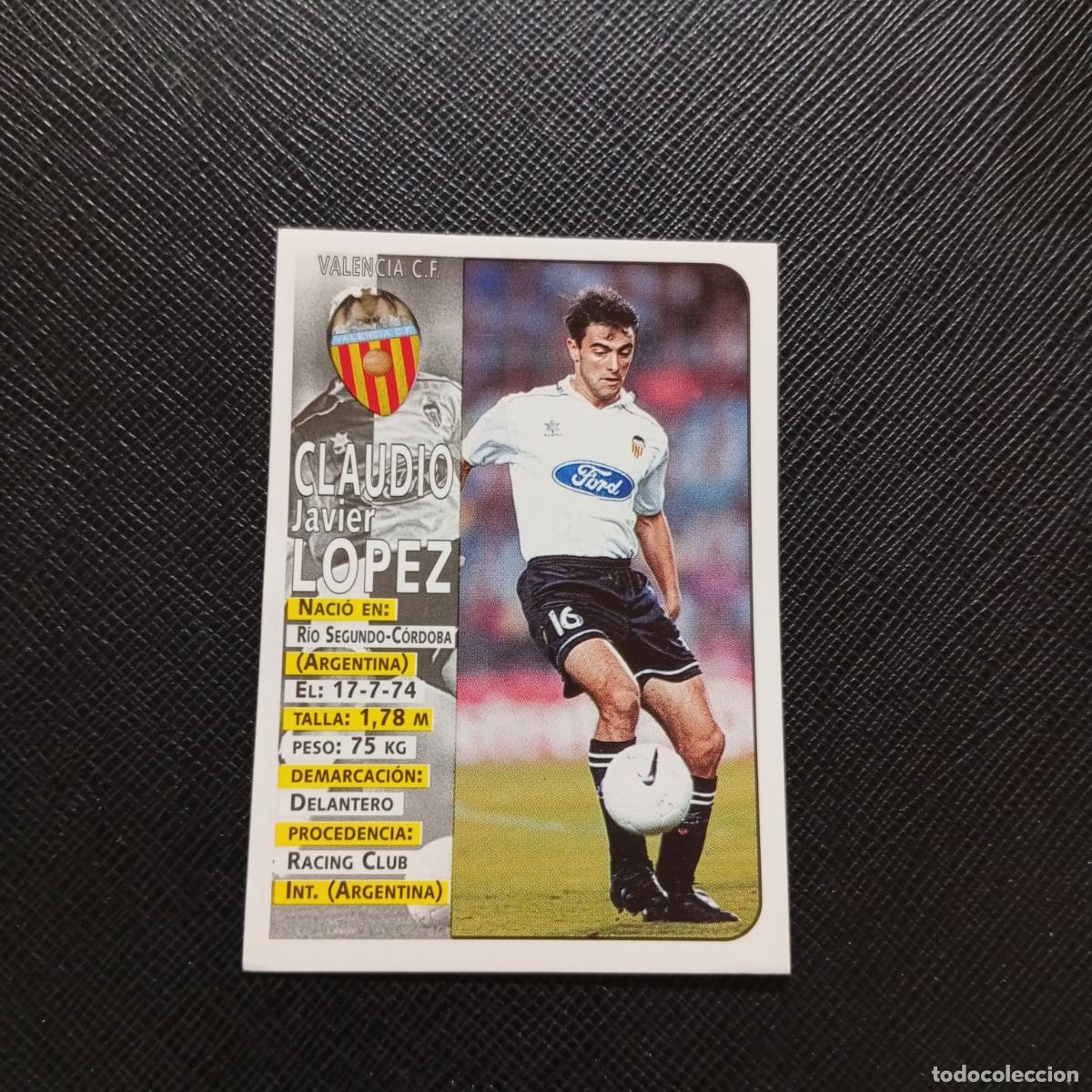 Cromos de F&uacute;tbol: 177 CLAUDIO LOPEZ VALENCIA PANINI 1998 1999 CROMO FUTBOL LIGA 98 99 - SIN PEGAR - A146 PG118 B