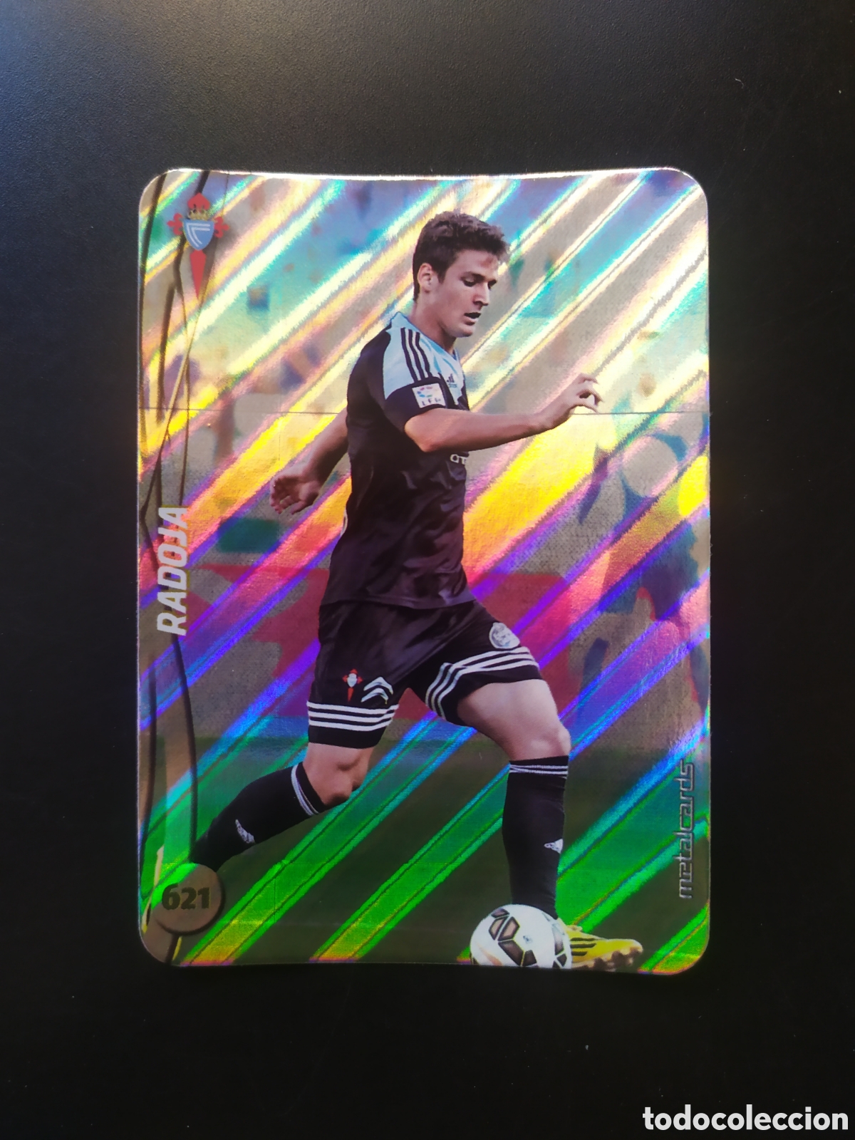 Cromos de F&uacute;tbol: Mundicromo fichas Liga 2014 2015 14 15 Radoja top brillo rayas n&deg; 621 Celta Vigo