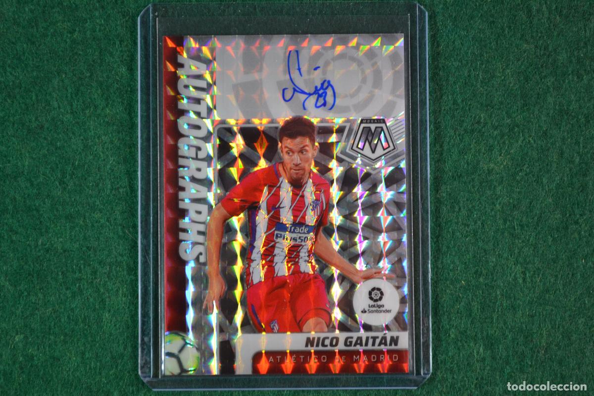 Cromos de F&uacute;tbol: PANINI MOSAIC LA LIGA 2021-22 - NICO GAITAN (ATLETICO DE MADRID) AUTOGRAFO ORIGINAL