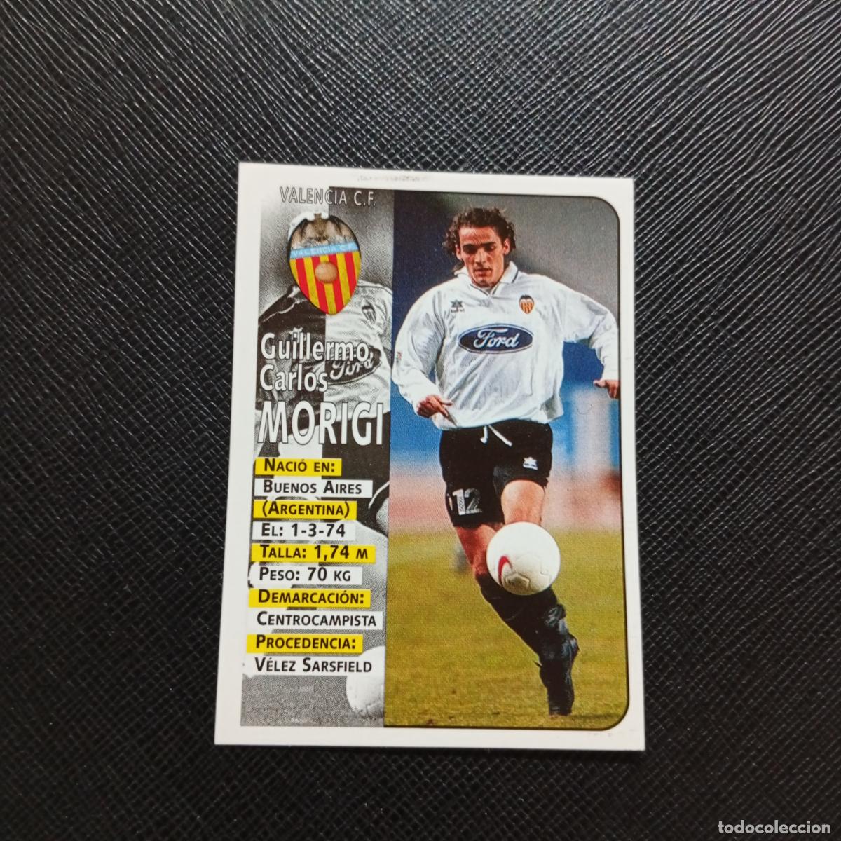 Cromos de F&uacute;tbol: 174 MORIGI VALENCIA PANINI 1998 1999 CROMO FUTBOL LIGA 98 99 - SIN PEGAR - A146 PG154