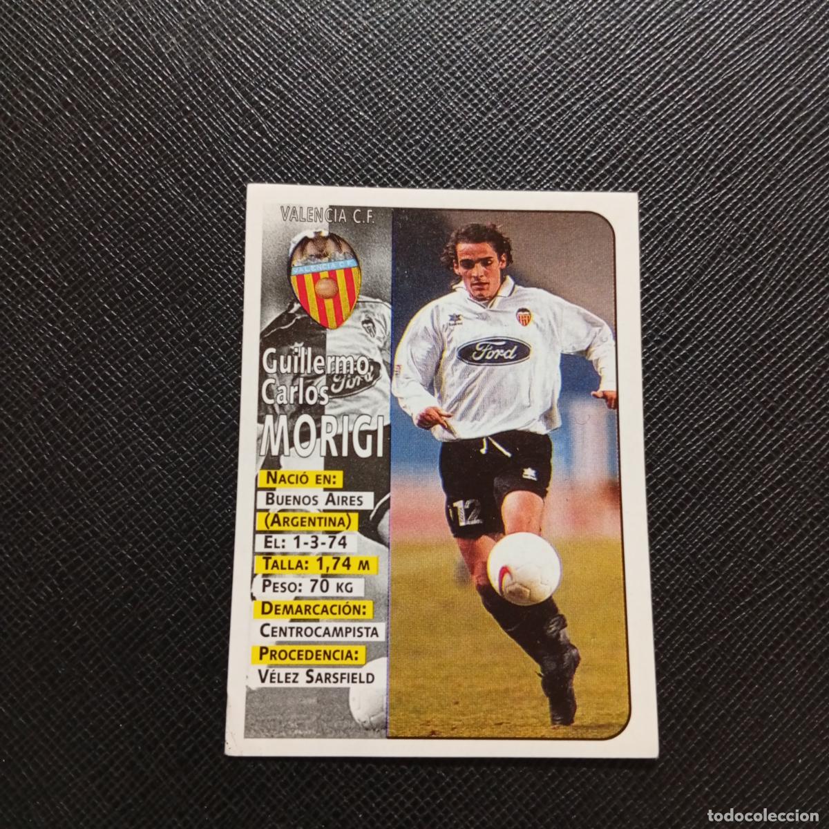 Cromos de F&uacute;tbol: 174 MORIGI VALENCIA PANINI 1998 1999 CROMO FUTBOL LIGA 98 99 - SIN PEGAR - A146 PG136 B