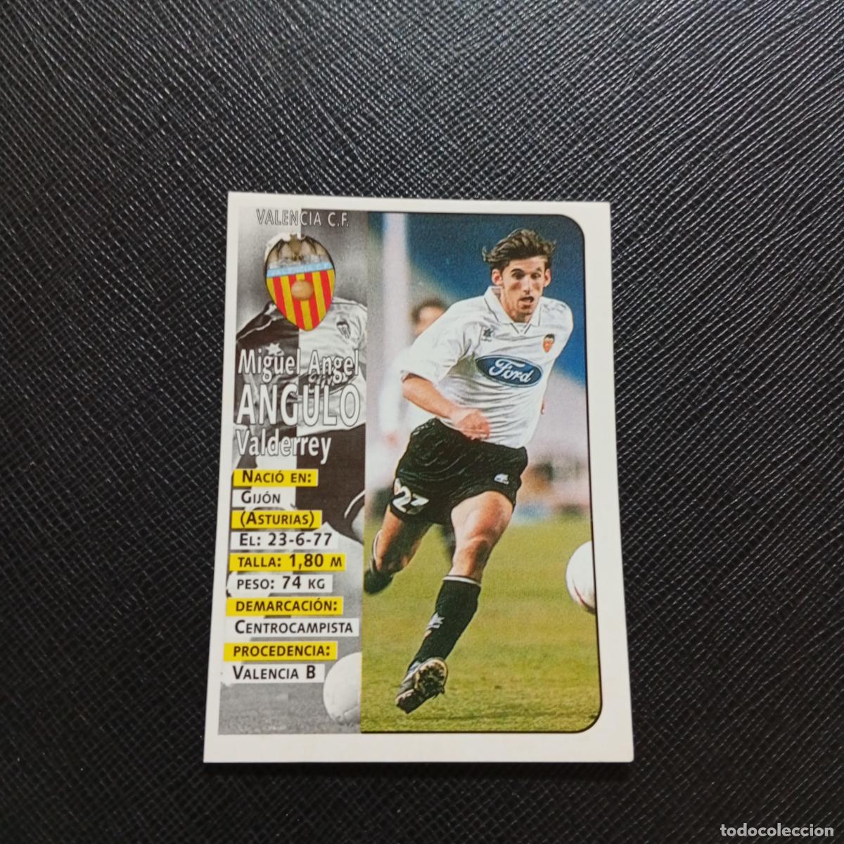 Cromos de F&uacute;tbol: 171 ANGULO VALENCIA PANINI 1998 1999 CROMO FUTBOL LIGA 98 99 - SIN PEGAR - A146 PG154