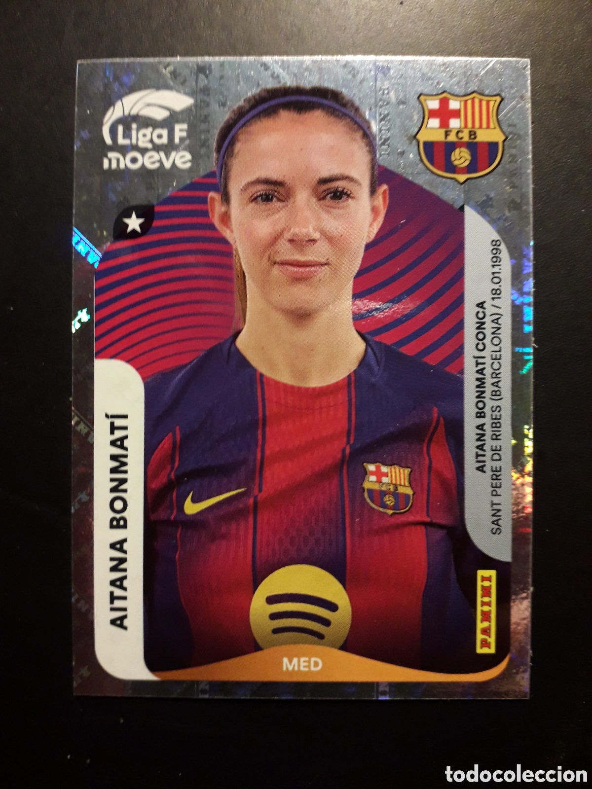 Cromos de F&uacute;tbol: AITANA BONMAT&Iacute; FC BARCELONA N&deg; 93 LIGA F FEMENINA 2025 2026 25 26 PANINI SIN PEGAR PEDIDO M&Iacute;NIMO 3&euro;.