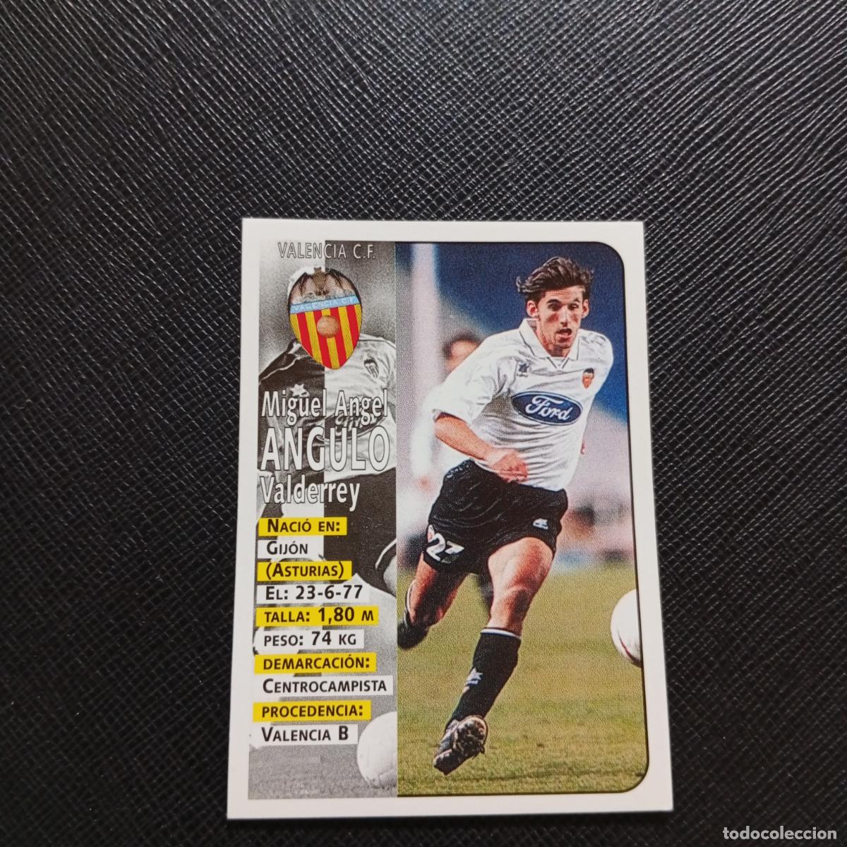 Cromos de F&uacute;tbol: 171 ANGULO VALENCIA PANINI 1998 1999 CROMO FUTBOL LIGA 98 99 - SIN PEGAR - A146 PG154 B