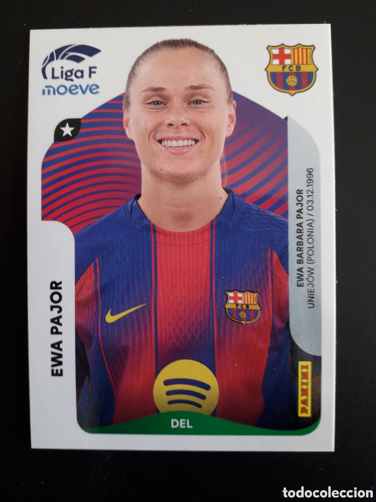 Cromos de F&uacute;tbol: EWA PAJOR FC BARCELONA N&deg; 101 LIGA F FEMENINA 2025 2026 25 26 PANINI SIN PEGAR PEDIDO M&Iacute;NIMO 3&euro;