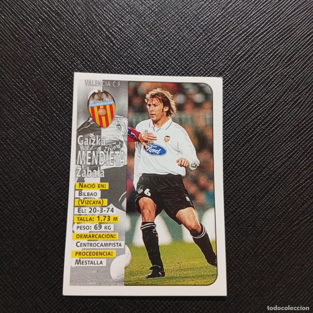 Cromos de F&uacute;tbol: 169 MENDIETA VALENCIA PANINI 1998 1999 CROMO FUTBOL LIGA 98 99 - SIN PEGAR - A146 PG154