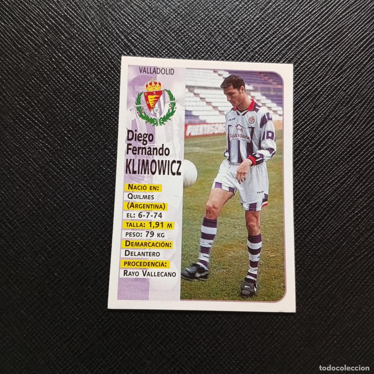 Cromos de F&uacute;tbol: 215 KLIMOWICZ VALLADOLID PANINI 1998 1999 CROMO FUTBOL LIGA 98 99 - SIN PEGAR - A146 PG226