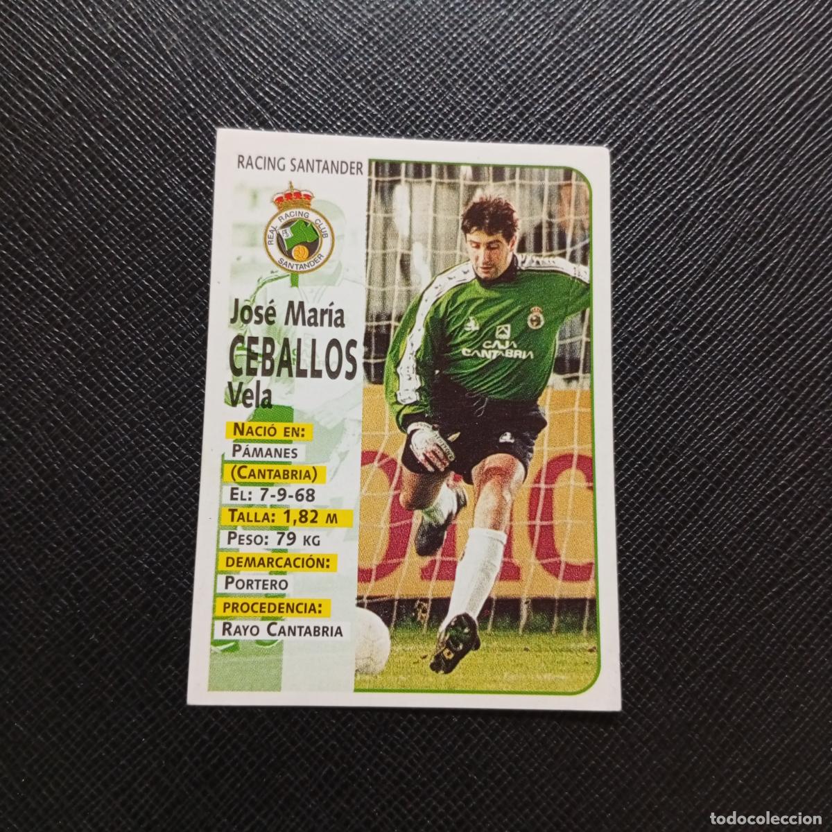Cromos de F&uacute;tbol: 276 CEBALLOS RACING PANINI 1998 1999 CROMO FUTBOL LIGA 98 99 - SIN PEGAR - A146 PG235