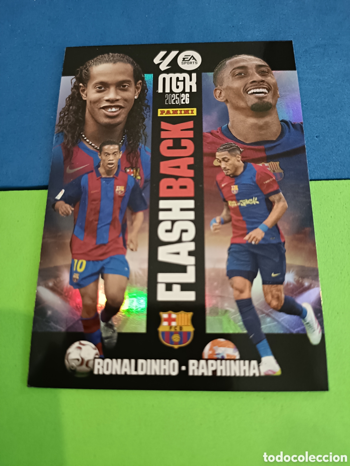 Cromos de F&uacute;tbol: Panini MEGACRACKS MGK Liga 2025 2026 25 26 - Flashback 430 Ronaldinho/ Raphinha