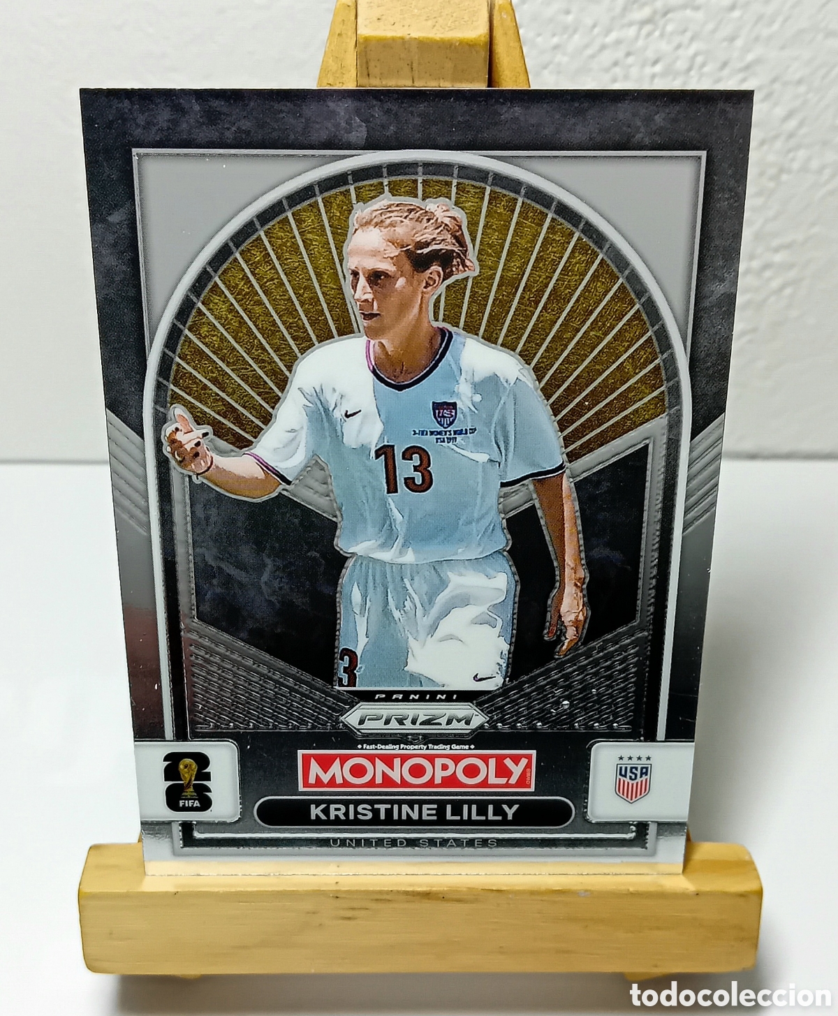 Cromos de F&uacute;tbol: KRISTINE LILLY 2026 USA MONOPOLY PRIZM PANINI.