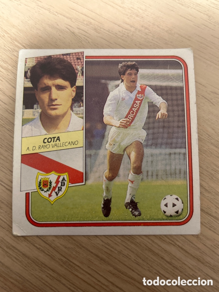 Cromos de F&uacute;tbol: COTA RAYO VALLECANO LIGA ESTE 1989 1990 89 90 NUNCA PEGADO SIN PEGAR