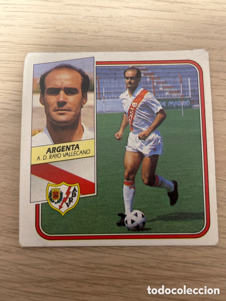 Cromos de F&uacute;tbol: ARGENTA RAYO VALLECANO LIGA ESTE 1989 1990 89 90 NUNCA PEGADO SIN PEGAR