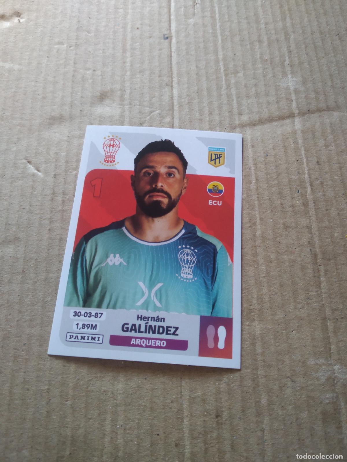 Cromos de F&uacute;tbol: HUR 2 HERNAN GALINDEZ HURACAN CROMO FUTBOL ARGENTINO PANINI LIGA ARGENTINA 2024