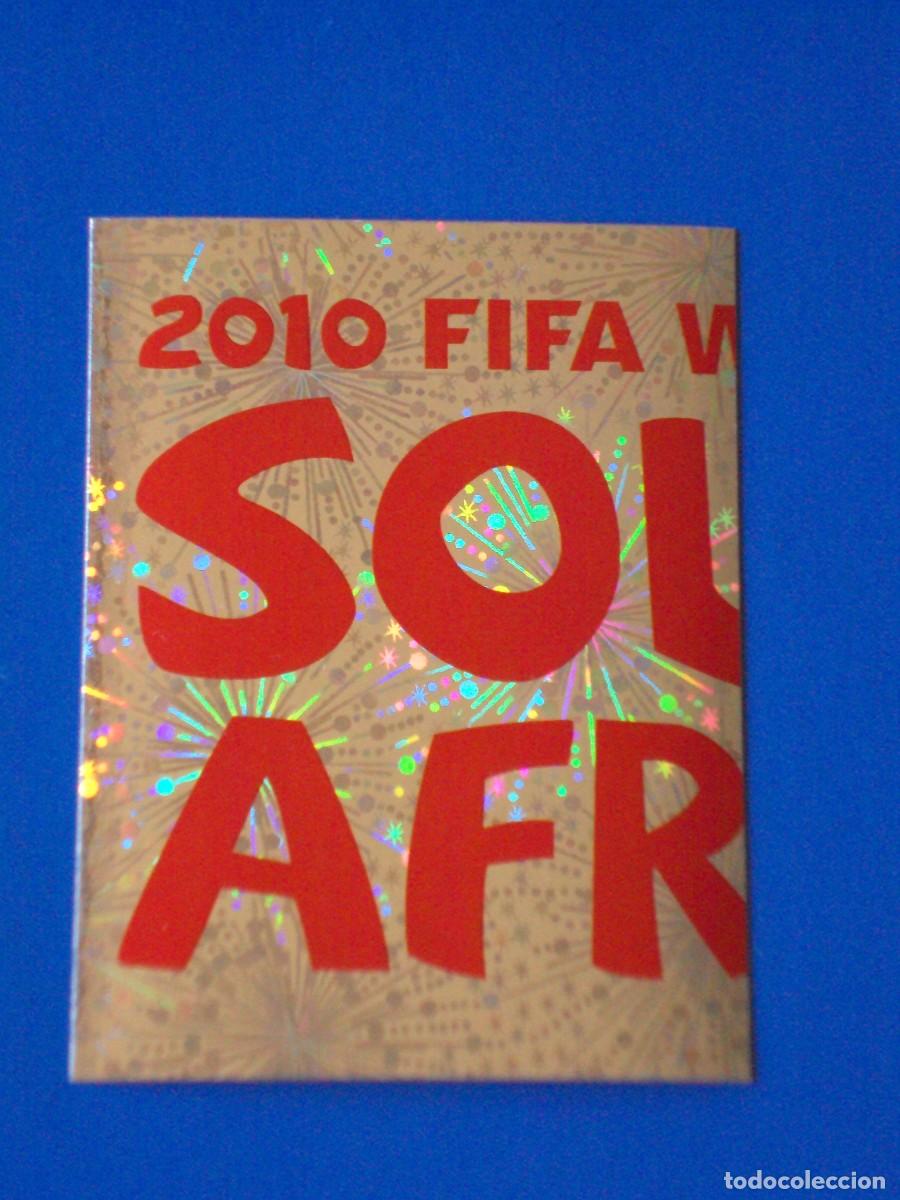 Cromos de F&uacute;tbol: 2 LOGOTIPO EMBLEMA MUNDIAL FUTBOL SOUTH AFRICA 2010 FIFA WORLD CUP PANINI . CROMO NUEVO