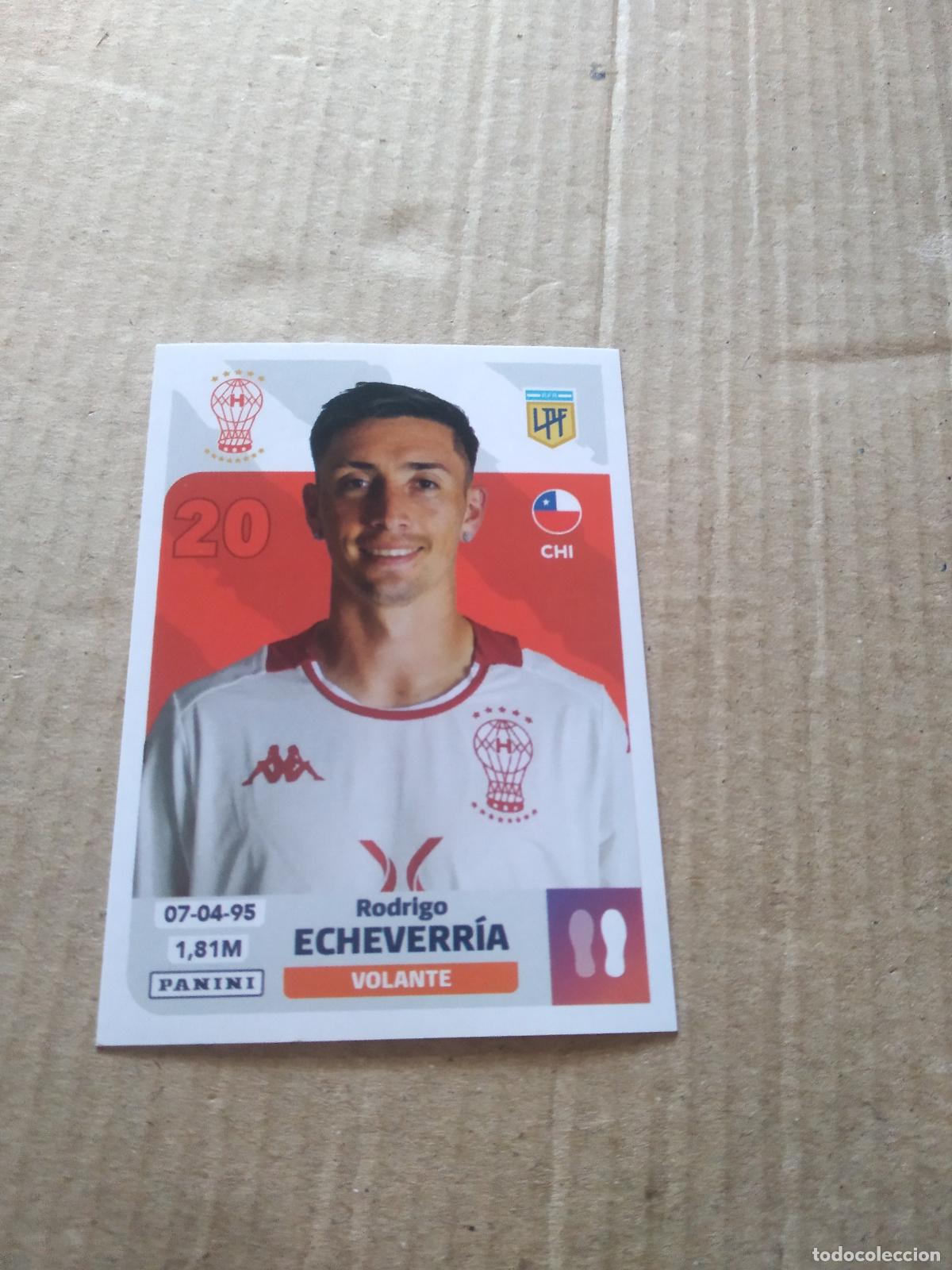 Cromos de F&uacute;tbol: HUR 9 RODRIGO ECHEVERRIA HURACAN CROMO FUTBOL ARGENTINO PANINI LIGA ARGENTINA 2024