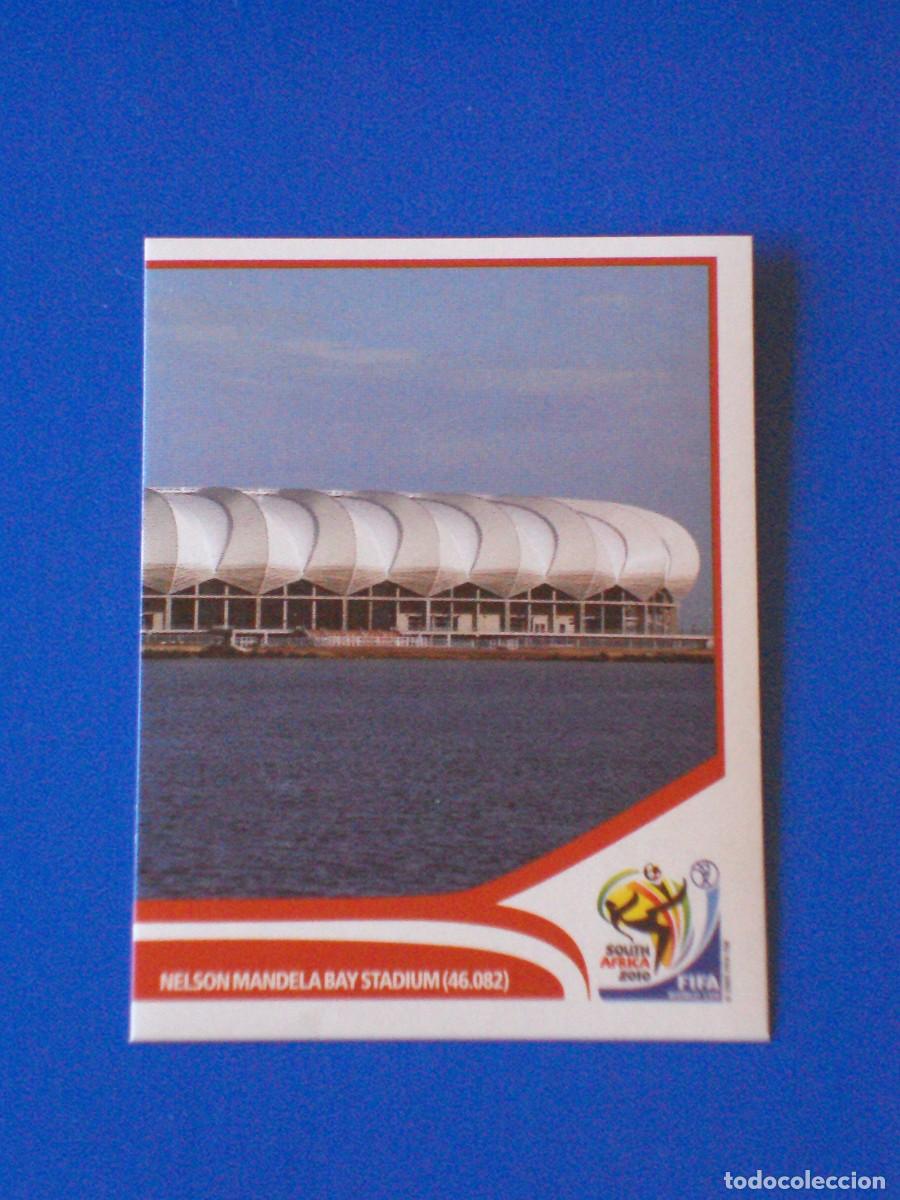 Figurine di Calcio: 17 NELSON MANDELA BAY STADIUM MUNDIAL FUTBOL SOUTH AFRICA 2010 FIFA WORLD CUP PANINI CROMO NUEVO